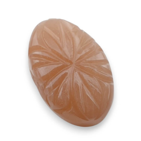 Peach moonstone carved cabochon 24x16 mm no 78 Peach moonstone carved cabochon 24x16 mm no 78