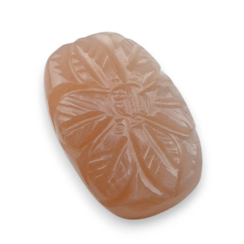 Peach moonstone carved cabochon 24x16 mm no 94 Peach moonstone carved cabochon 24x16 mm no 94