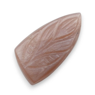 Moonstone peach cabochon carving 25x13 mm no 47
