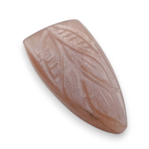 Peach moonstone carved cabochon 25x13 mm no 47 Peach moonstone carved cabochon 25x13 mm no 47