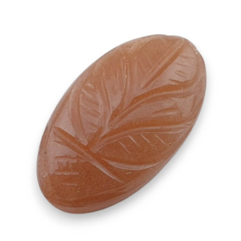 Moonstone peach cabochon carving 25x14 mm no 99 Moonstone peach cabochon carving 25x14 mm no 99