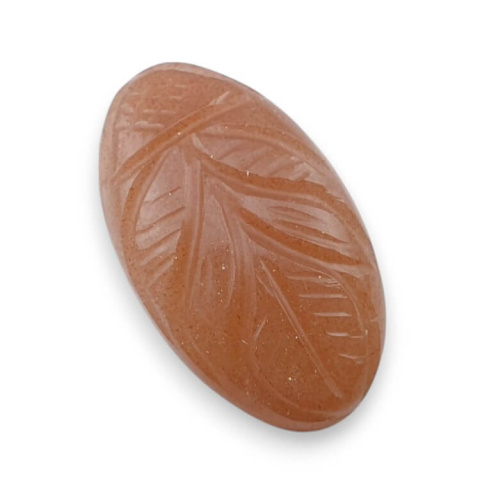 Moonstone peach cabochon carving 25x14 mm no 99 Moonstone peach cabochon carving 25x14 mm no 99