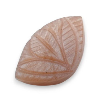 Moonstone peach cabochon carving 25x15 mm no 52