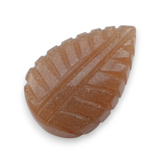 Moonstone peach cabochon carving 26x17 mm no 36