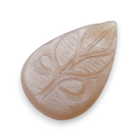 Peach moonstone carved cabochon 26x18 mm no 57 Peach moonstone carved cabochon 26x18 mm no 57