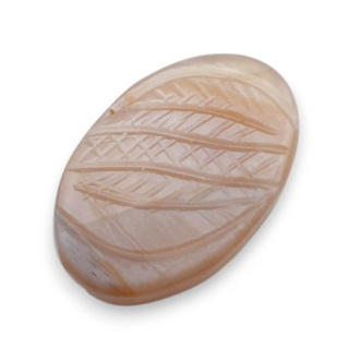 Moonstone peach cabochon carving 26x18 mm no. 58