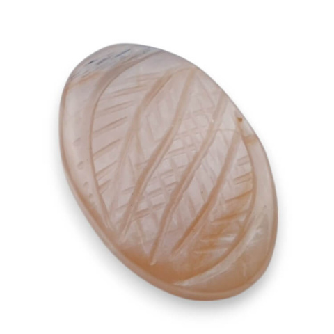 Peach moonstone carved cabochon 26x18 mm no 58 Peach moonstone carved cabochon 26x18 mm no 58