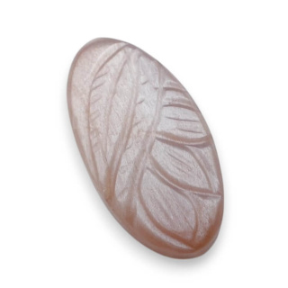 Moonstone peach cabochon carving 28x15 mm no 33