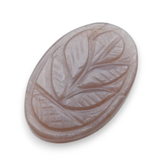 Moonstone peach cabochon carving 29x19 mm no 74