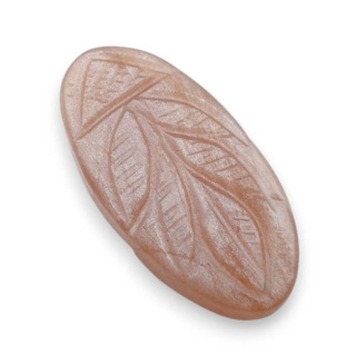 Moonstone peach cabochon carving 30x15 mm no 70