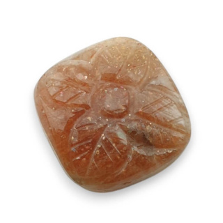 Kamień słoneczny kaboszon carving 19x18 mm nr 3