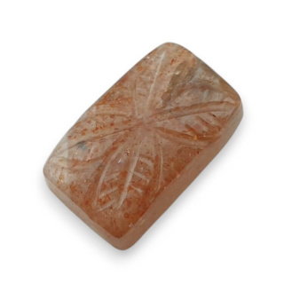 Kamień słoneczny kaboszon carving 20x12 mm nr 37