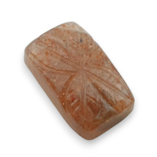 Kamień słoneczny kaboszon carving 20x12 mm nr 37