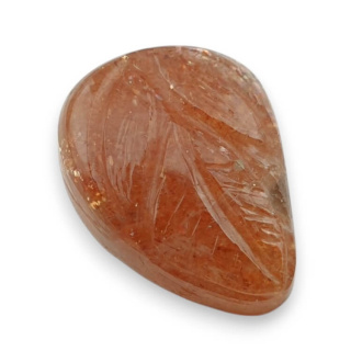 Kamień słoneczny kaboszon carving 20x15 mm nr 47