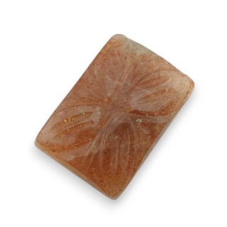 Kamień słoneczny kaboszon carving 21x15 mm nr 11