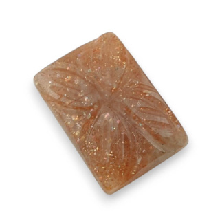 Kamień słoneczny kaboszon carving 21x15 mm nr 11