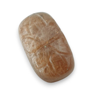 Kamień słoneczny kaboszon carving 22x13 mm nr 16
