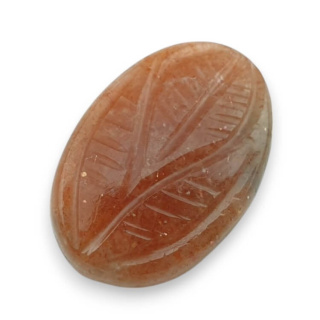 Kamień słoneczny kaboszon carving 22x15 mm nr 5