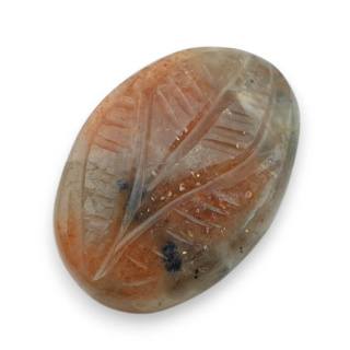Kamień słoneczny kaboszon carving 22x16 mm nr 12