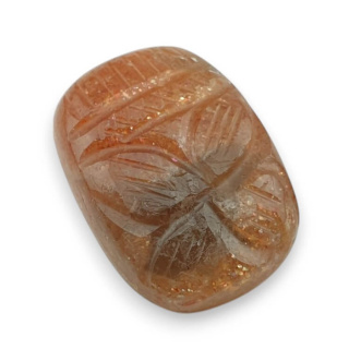 Kamień słoneczny kaboszon carving 22x16 mm nr 14