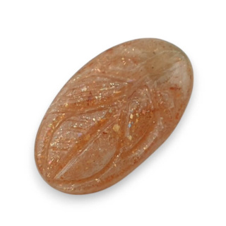 Kamień słoneczny kaboszon carving 23x14 mm nr 49