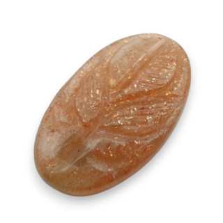 Kamień słoneczny kaboszon carving 23x14 mm nr 49