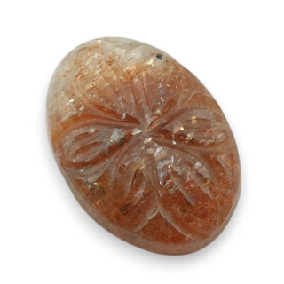 Kamień słoneczny kaboszon carving 23x17 mm nr 29