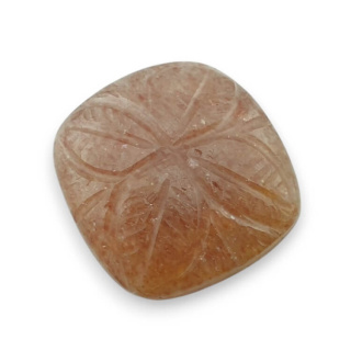 Kamień słoneczny kaboszon carving 23x23 mm nr 4