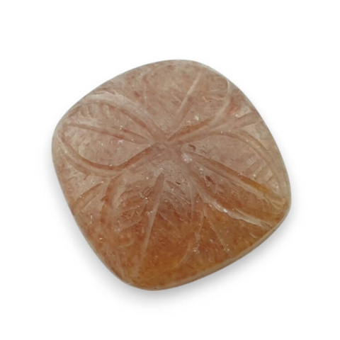 Sunstone cabochon carving 23x23 mm no. 4 Sunstone cabochon carving 23x23 mm no. 4