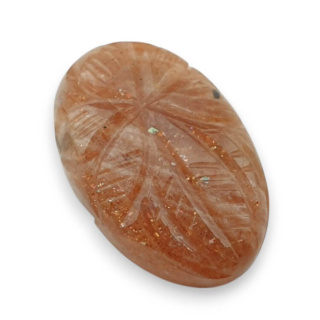 Kamień słoneczny kaboszon carving 24x16 mm nr 39