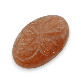 Kamień słoneczny kaboszon carving 24x16 mm nr 45