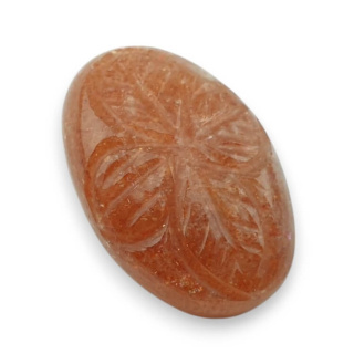 Kamień słoneczny kaboszon carving 24x16 mm nr 45