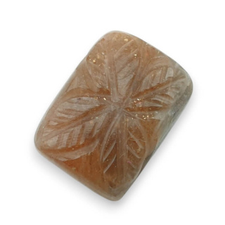 Kamień słoneczny kaboszon carving 24x18 mm nr 17