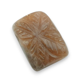 Kamień słoneczny kaboszon carving 24x18 mm nr 17