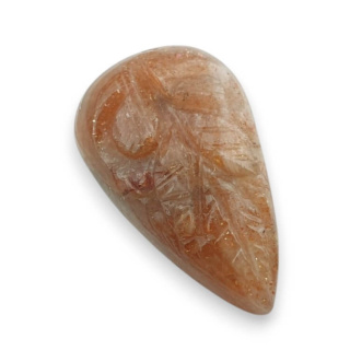 Kamień słoneczny kaboszon carving 27x16 mm nr 20