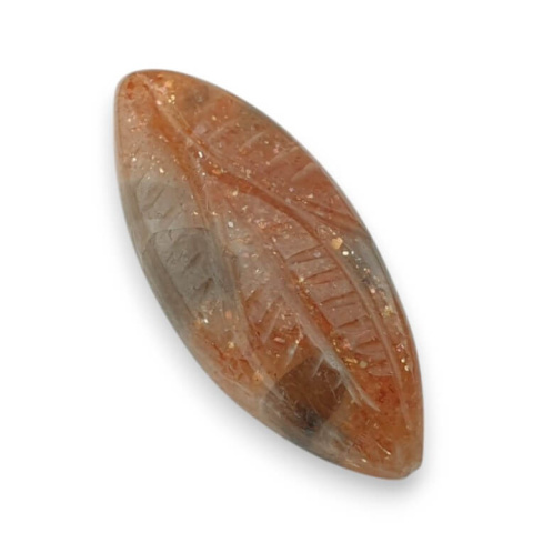 Kamień słoneczny kaboszon carving 31x13 mm nr 34 Kamień słoneczny kaboszon carving 31x13 mm nr 34