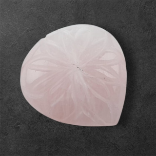 Pink quartz carved cabochon 22x22 mm no 57