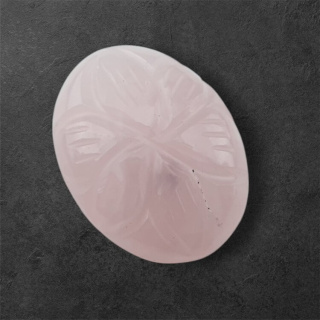 Pink quartz carved cabochon 22x17 mm nr 58