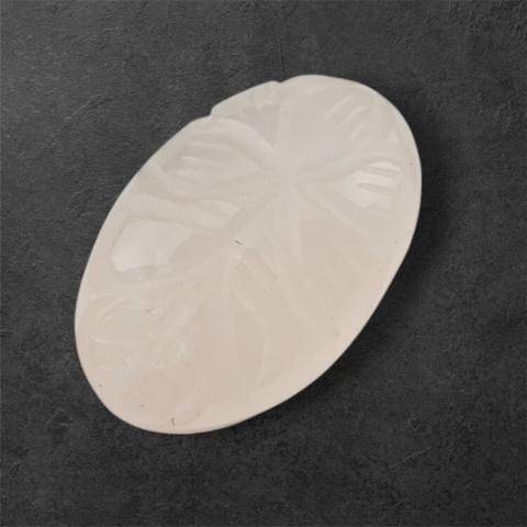 Pink quartz carved cabochon 26x17 mm no 24 Pink quartz carved cabochon 26x17 mm no 24