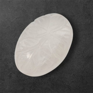 Rose quartz cabochon carving 27x19 mm no. 21