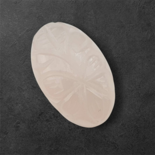 Rose quartz cabochon carving 28x17 mm no. 20