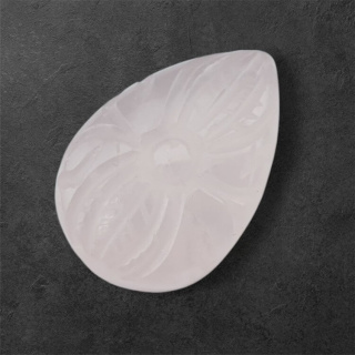 Rose quartz cabochon carving 28x19 mm no. 39