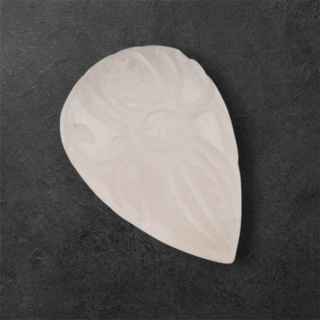 Rose quartz cabochon carving 28x19 mm no. 9