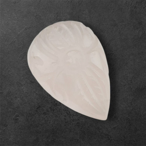 Pink quartz carved cabochon 28x19 mm no 9 Pink quartz carved cabochon 28x19 mm no 9