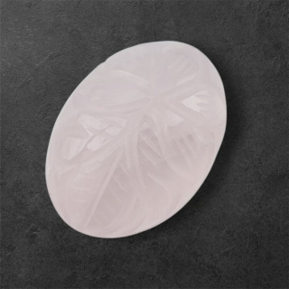 Rose quartz cabochon carving 28x21 mm no. 29