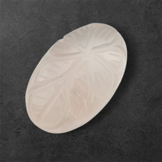 Rose quartz cabochon carving 29x18 mm no 10