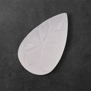 Rose quartz cabochon carving 30x18 mm no 42