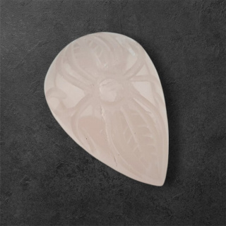 Rose quartz cabochon carving 30x20 mm no. 5