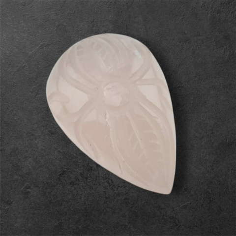 Rose quartz cabochon carving 30x20 mm no. 5 Rose quartz cabochon carving 30x20 mm no. 5