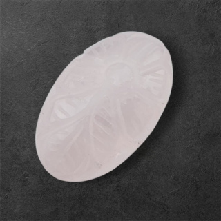 Rose quartz cabochon carving 31x19 mm no. 28